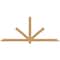 Ekena Millwork Kennewick Timber Gable Bracket, Western Red Cedar, 84"W x 35"H x 1 1/2"D x 3 1/2"F, 10/12 Pitch GBW084X35X0204KEN00SWR - alternate 1